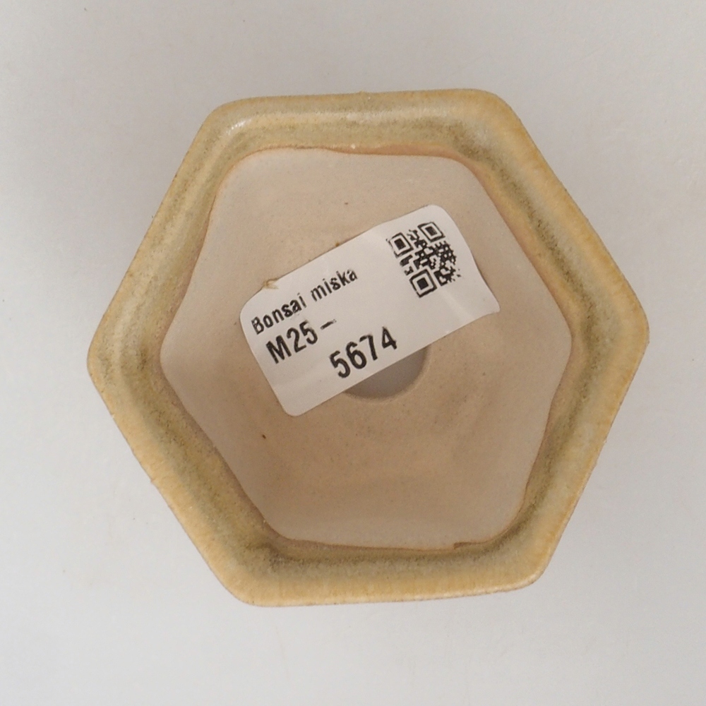 Mini bonsai miska 7 x 7 x 5 cm, barva hnědá