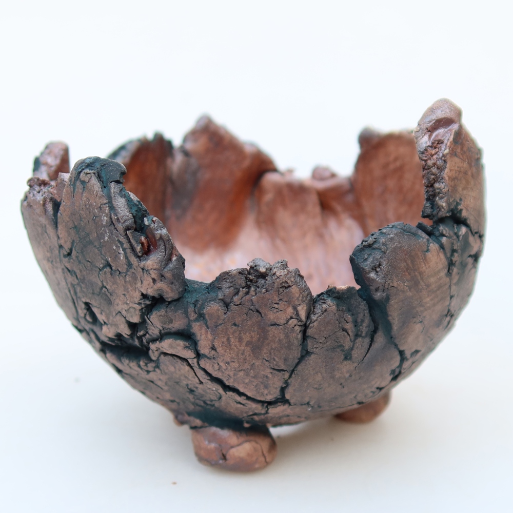 Keramická Skořápka  11 x 11 x 8 cm , barva zelená