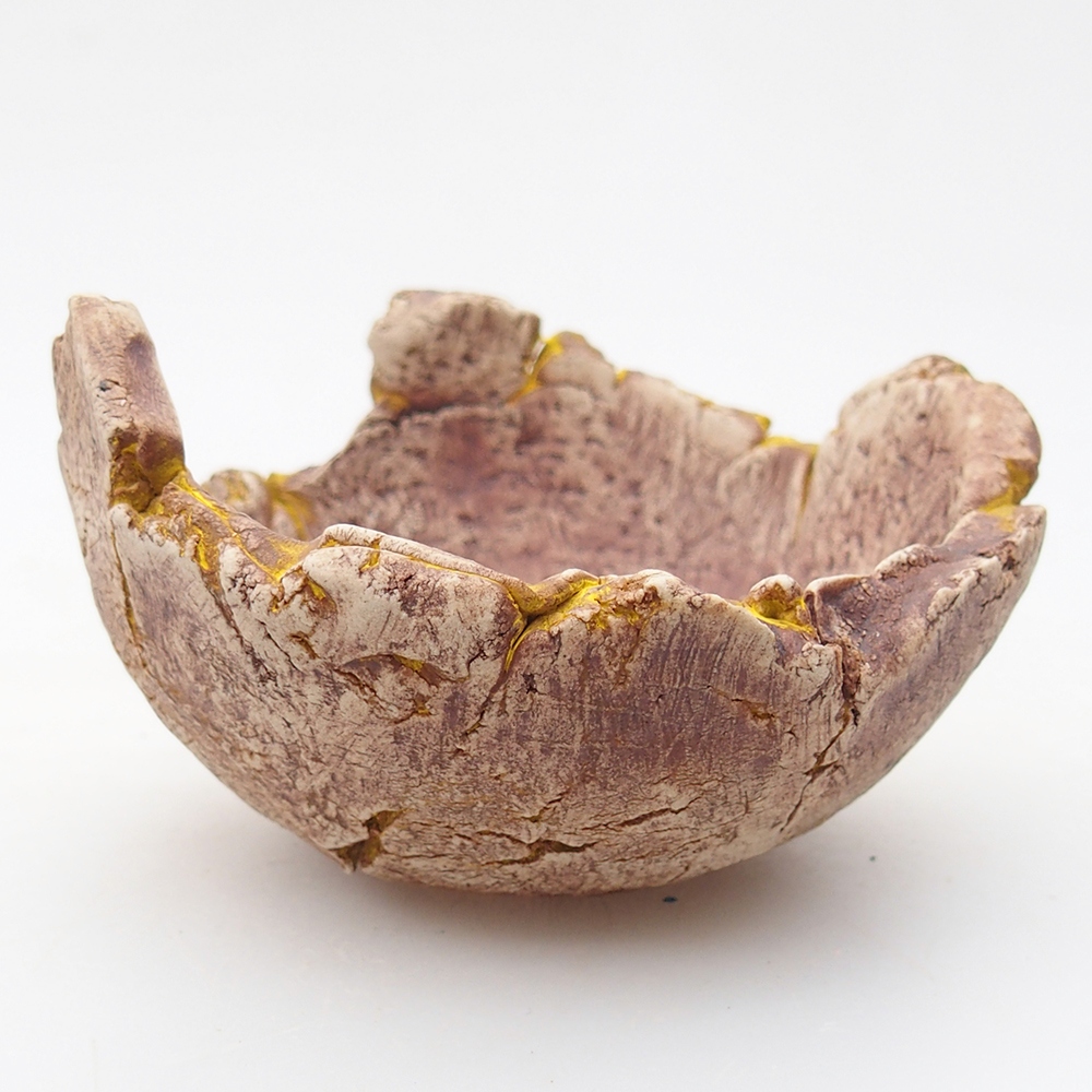 Keramická Skořápka 9 x 9 x 5,5 cm , barva žlutá