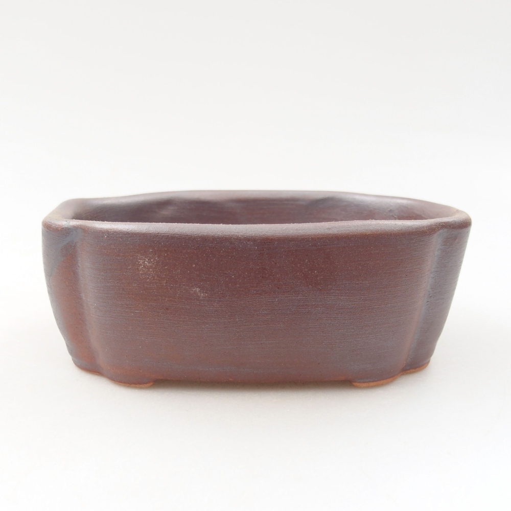 Keramická bonsai miska 12 x 9 x 4,5 cm, barva kovová