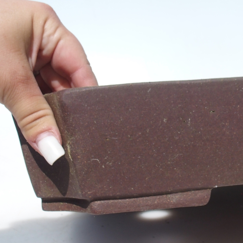 Bonsai miska 44,5 x 32 x 6,5 cm -  barva hnědá