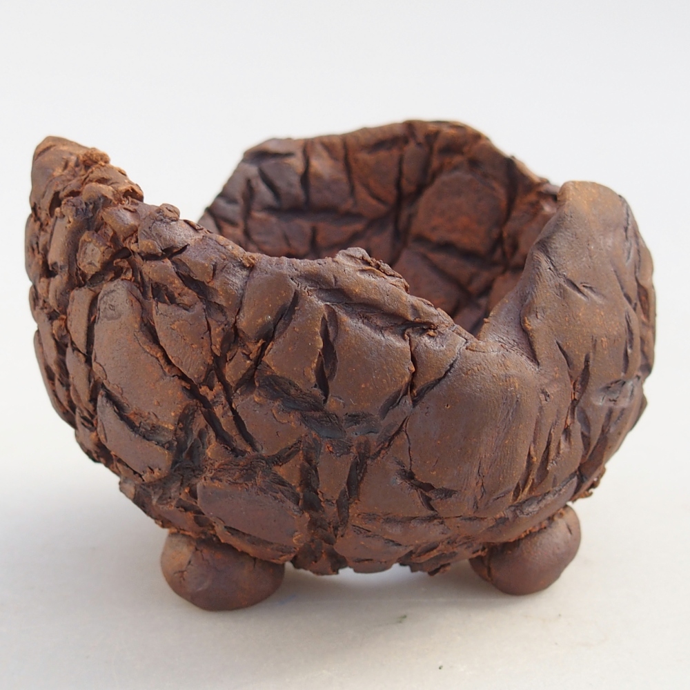 Keramická Skořápka 8,5 x 8,5 x 6 cm , barva hnědá