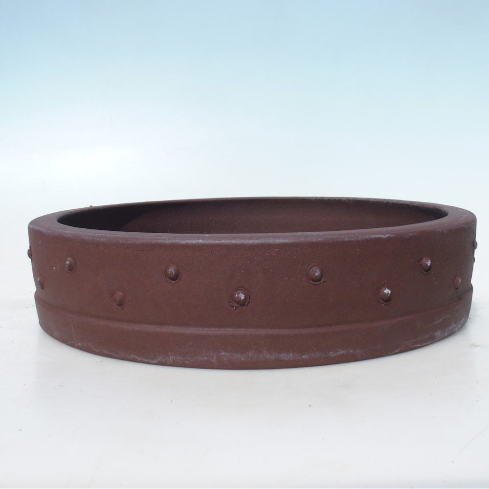 Bonsai miska 37 x 37 x 8,5 cm berva hnědá