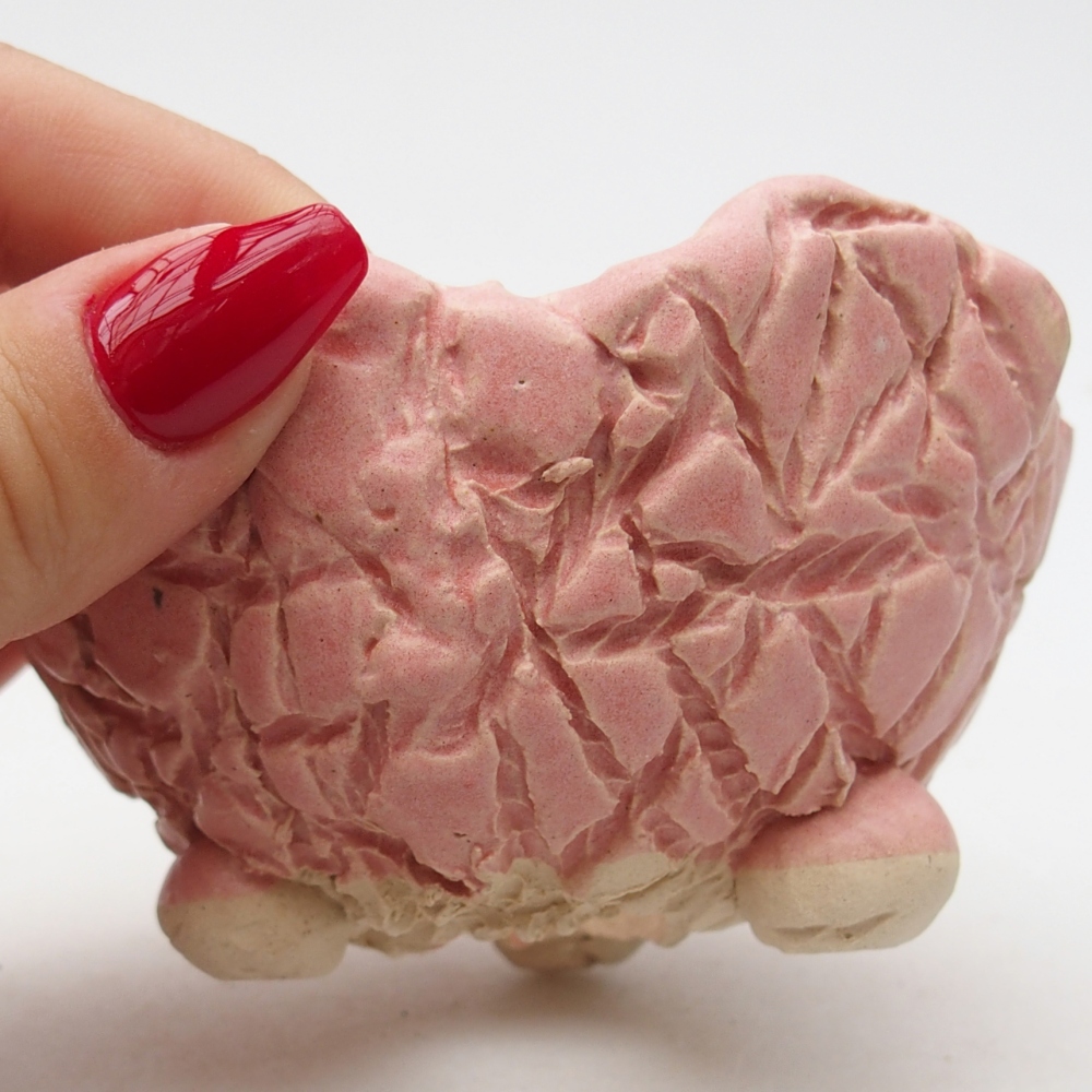 Keramická Skořápka  9 x 8,5 x 5 cm , barva růžová