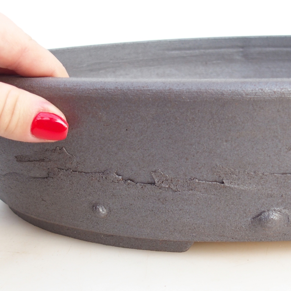 Bonsai miska 38 x 31,5 x 8 cm , barva hnědá