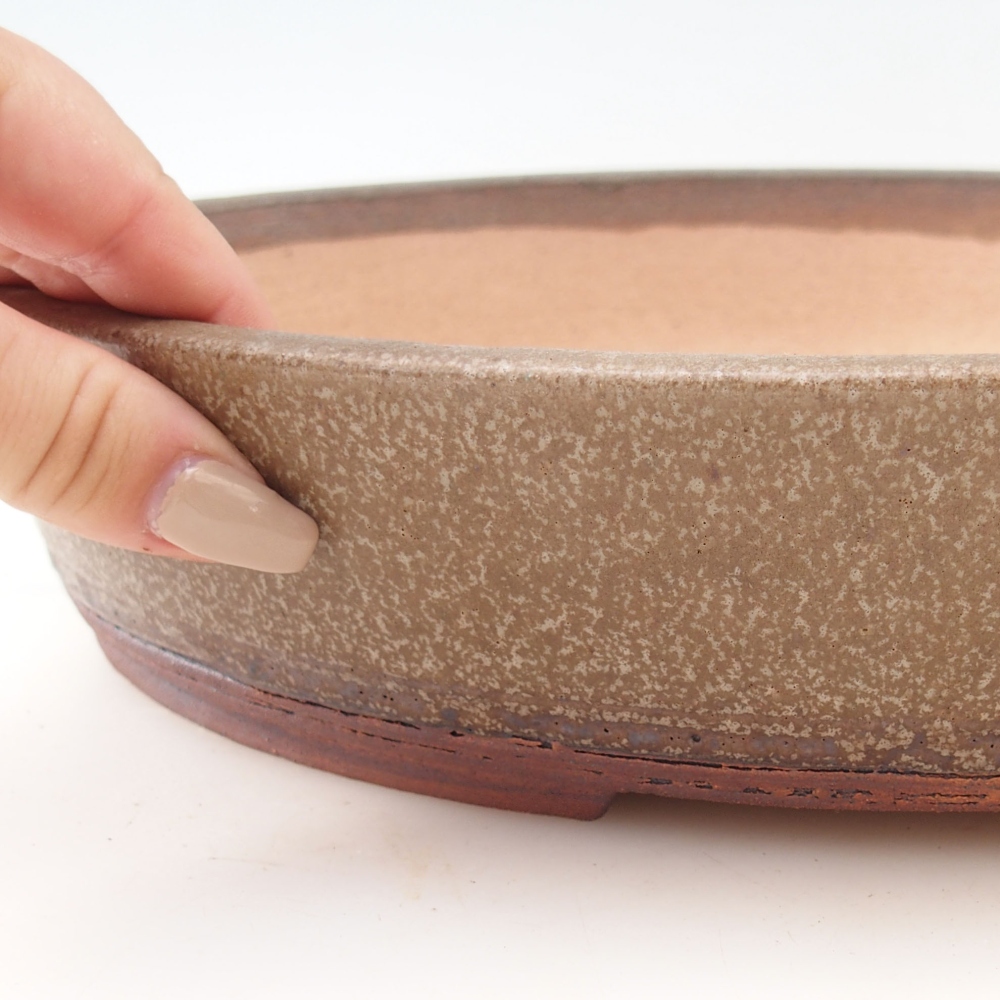 Bonsai miska 33 x 25,5 x 6,5 cm , barva hnědá
