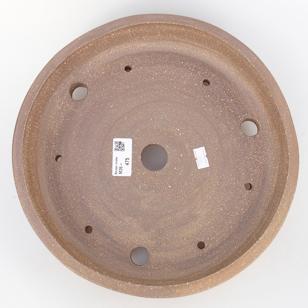 Keramická bonsai miska 27,5 x 27,5 x 6,5 cm, barva hnědá