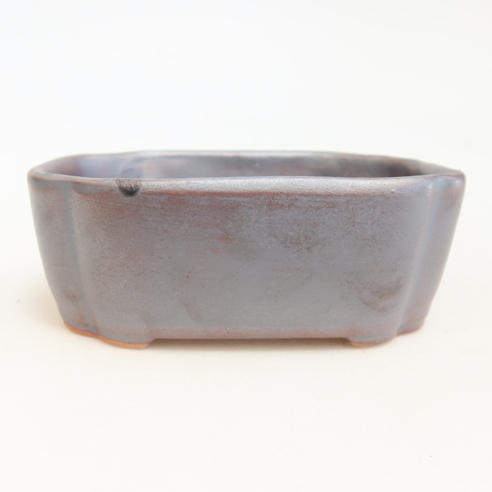 Keramická bonsai miska 12,5 x 10 x 4,5 cm, barva kovová