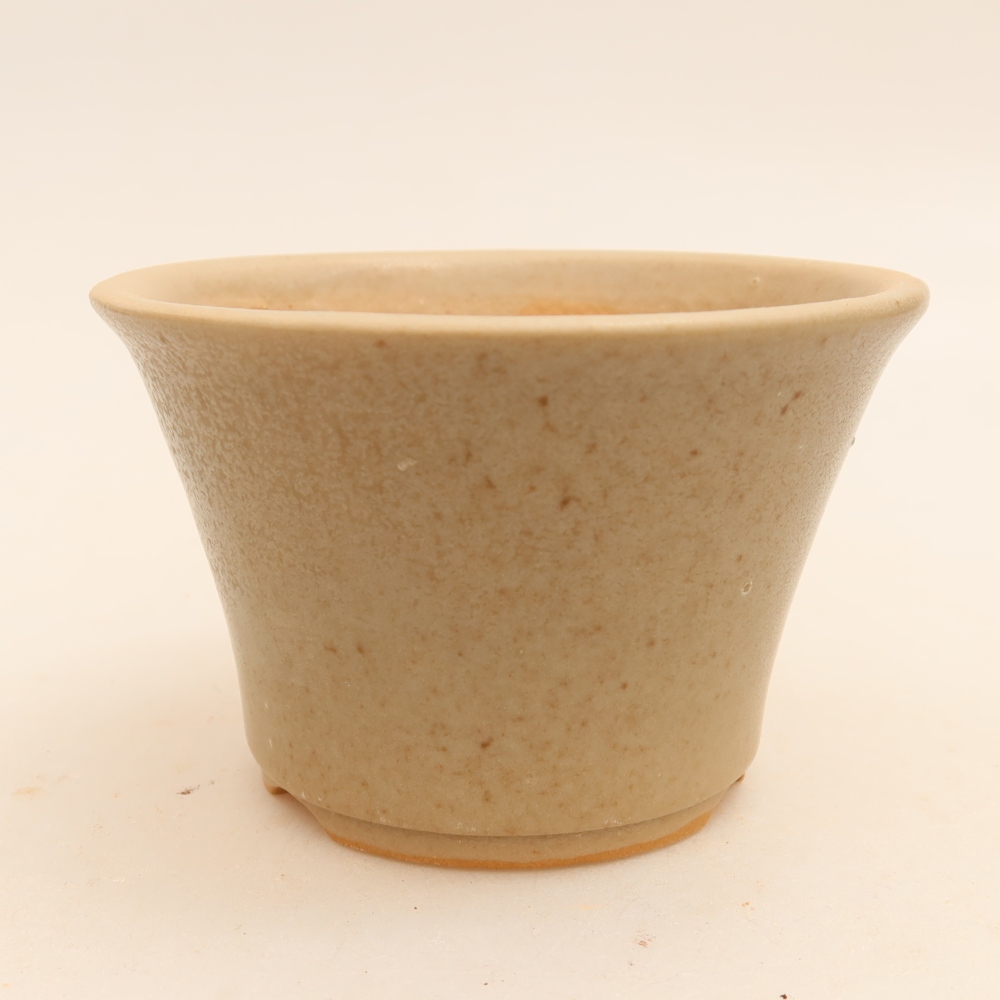 Keramická bonsai miska 11 x 11 x 7 cm, barva šedá