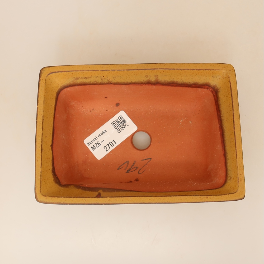 Keramická Miska  14,5 x 10 x 5 cm , barva žlutá