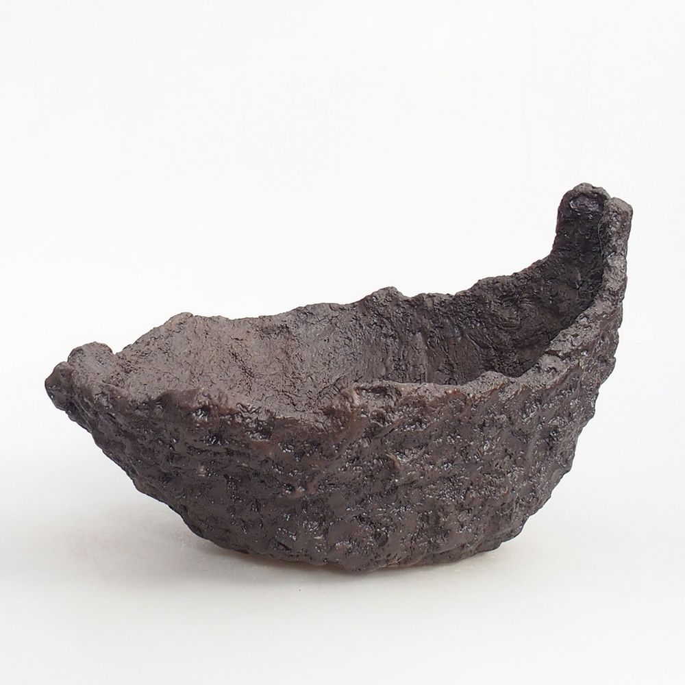 Keramická Skořápka 24 x 21 x 16,5 cm , barva hnědá