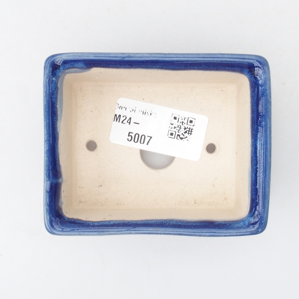 Mini bonsai miska 8 x 7 x 3,5 cm, barva modrá