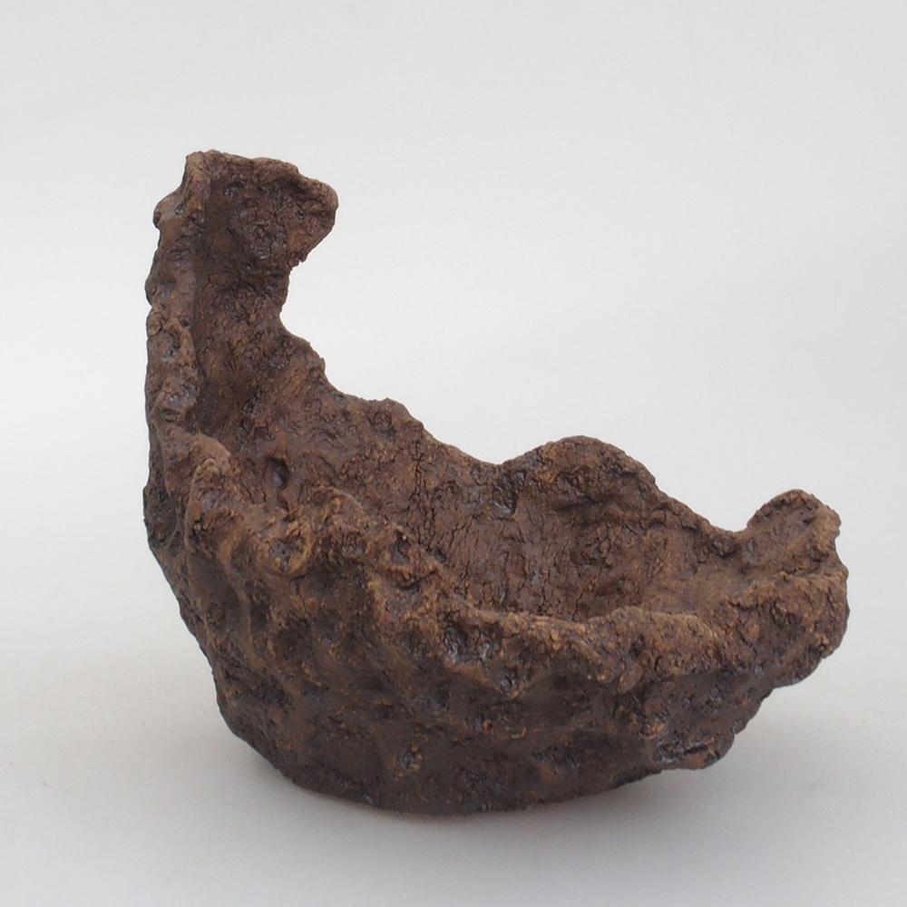 Keramická Skořápka  13,5 x 11 x 13 cm , barva hnědá