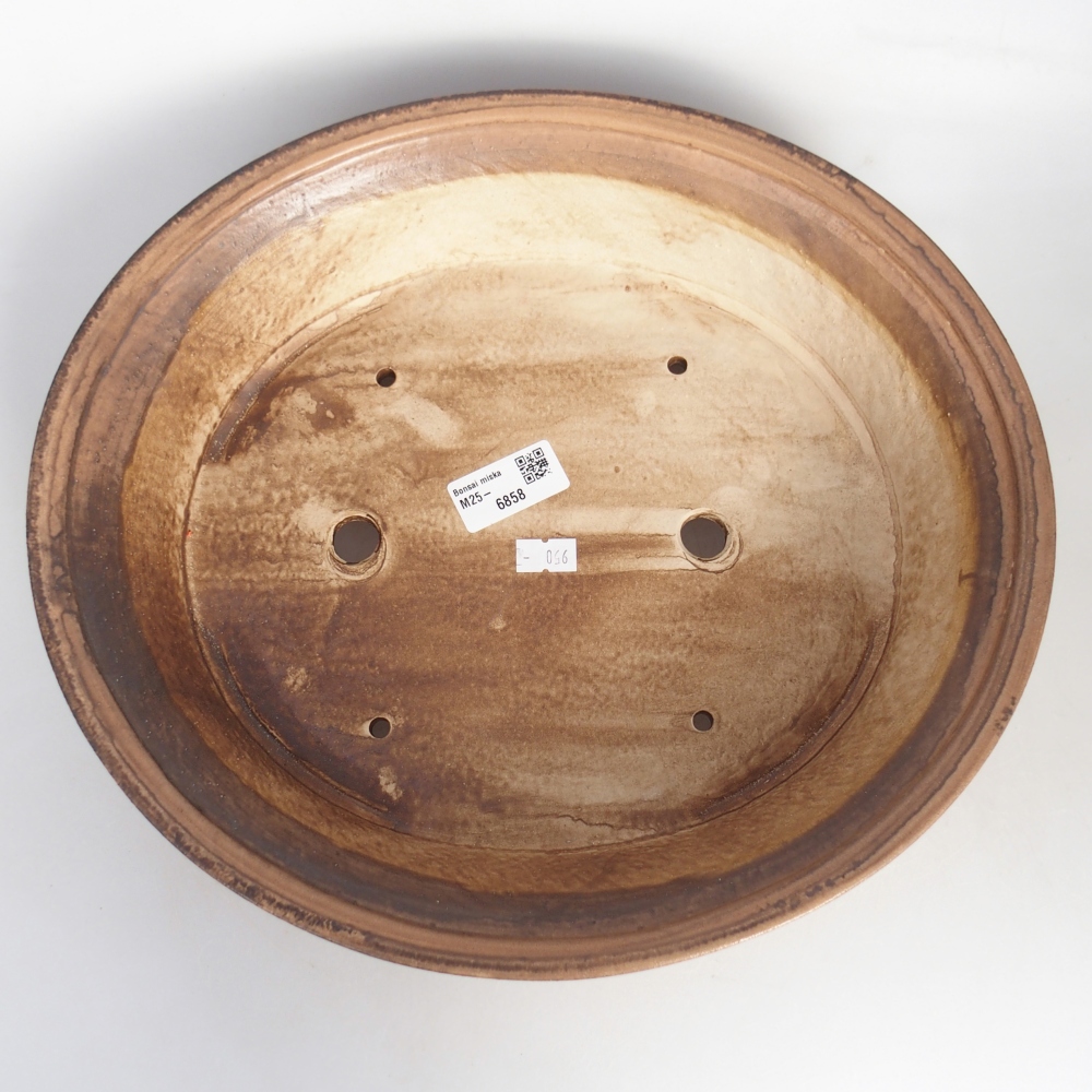 Keramická bonsai miska 32 x 29 x 7 cm, barva růžová