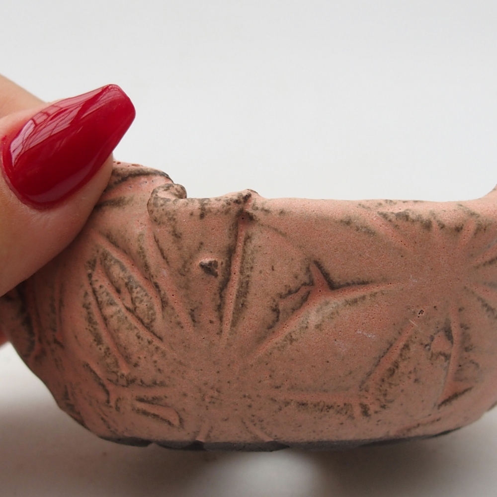 Keramická Skořápka  9 x 8,5 x 4,5 cm , barva růžová