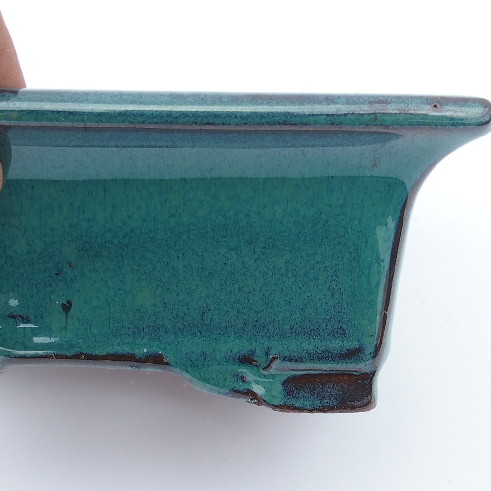 Miska 20 x 16,5 x 8 cm barva modrozelená