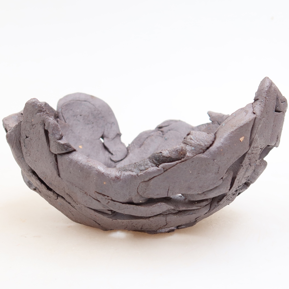 Keramická Skořápka  13,5 x 13,5 x 7 cm , barva kovová