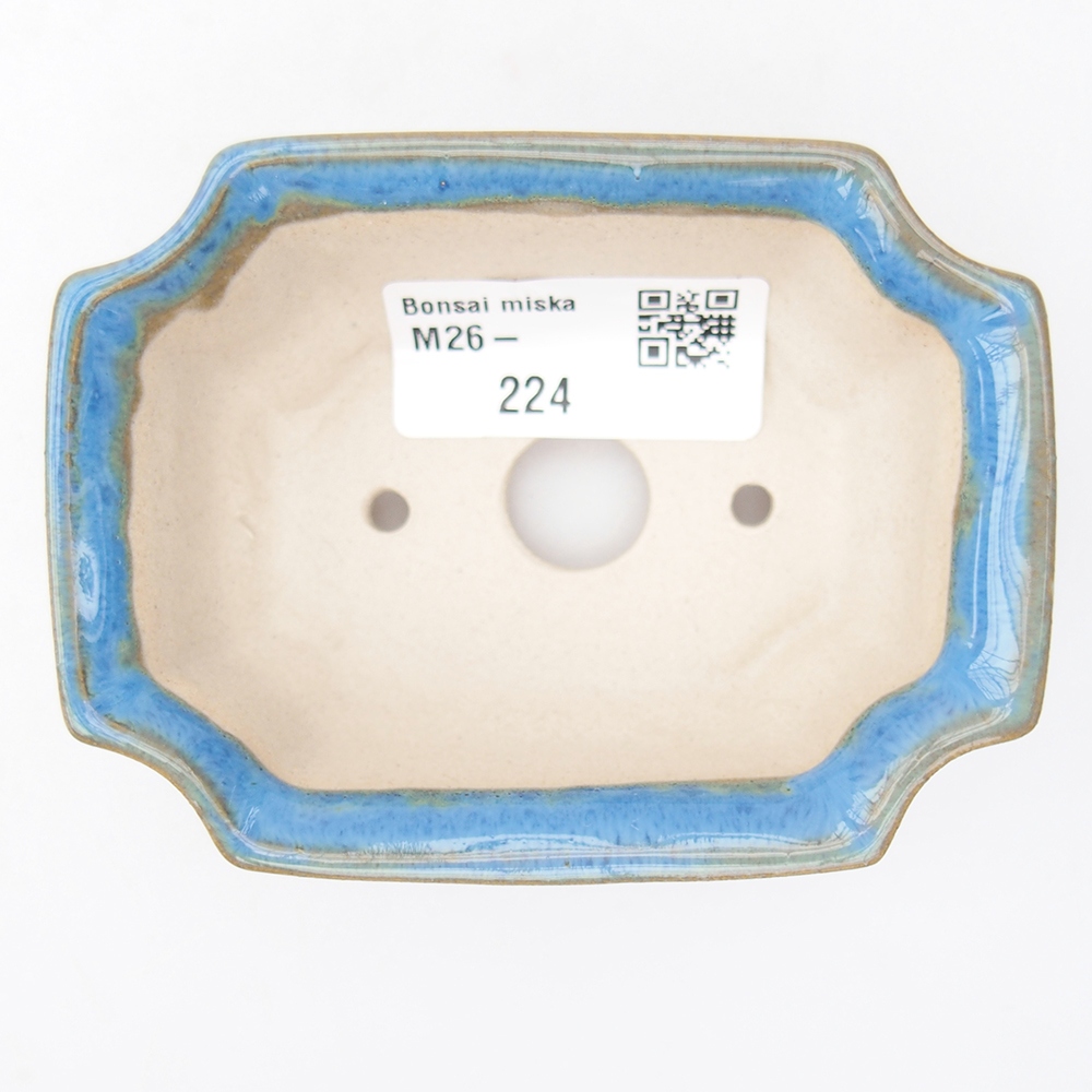 Mini bonsai miska 9 x 6,5 x 3,5 cm, barva modrá