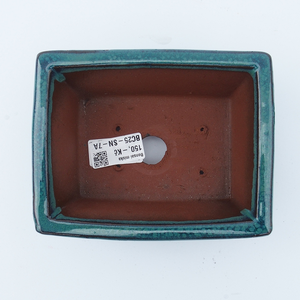 Miska 20 x 16,5 x 8 cm barva modrozelená