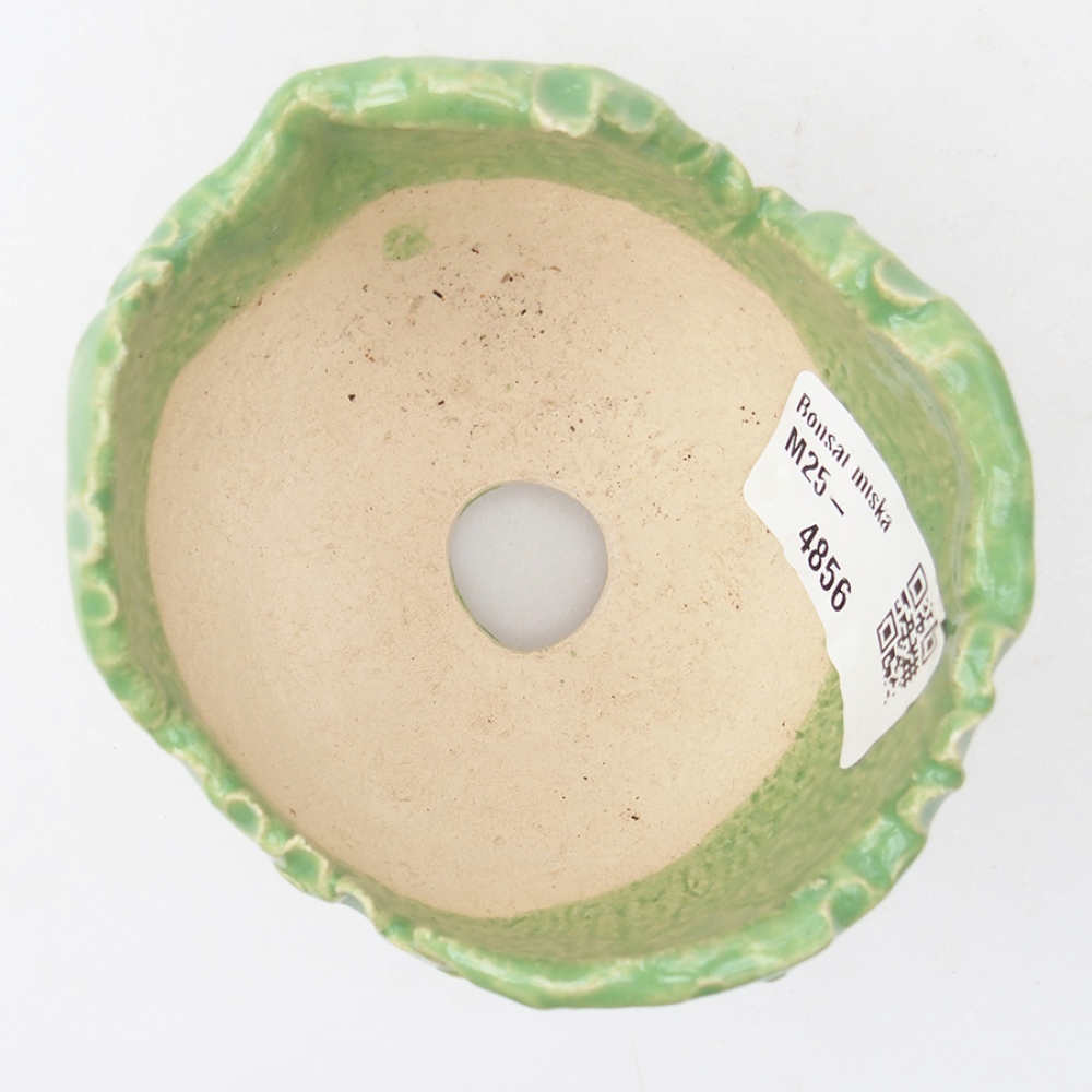Keramická Skořápka  7,5 x 7 x 6 cm , barva zelená