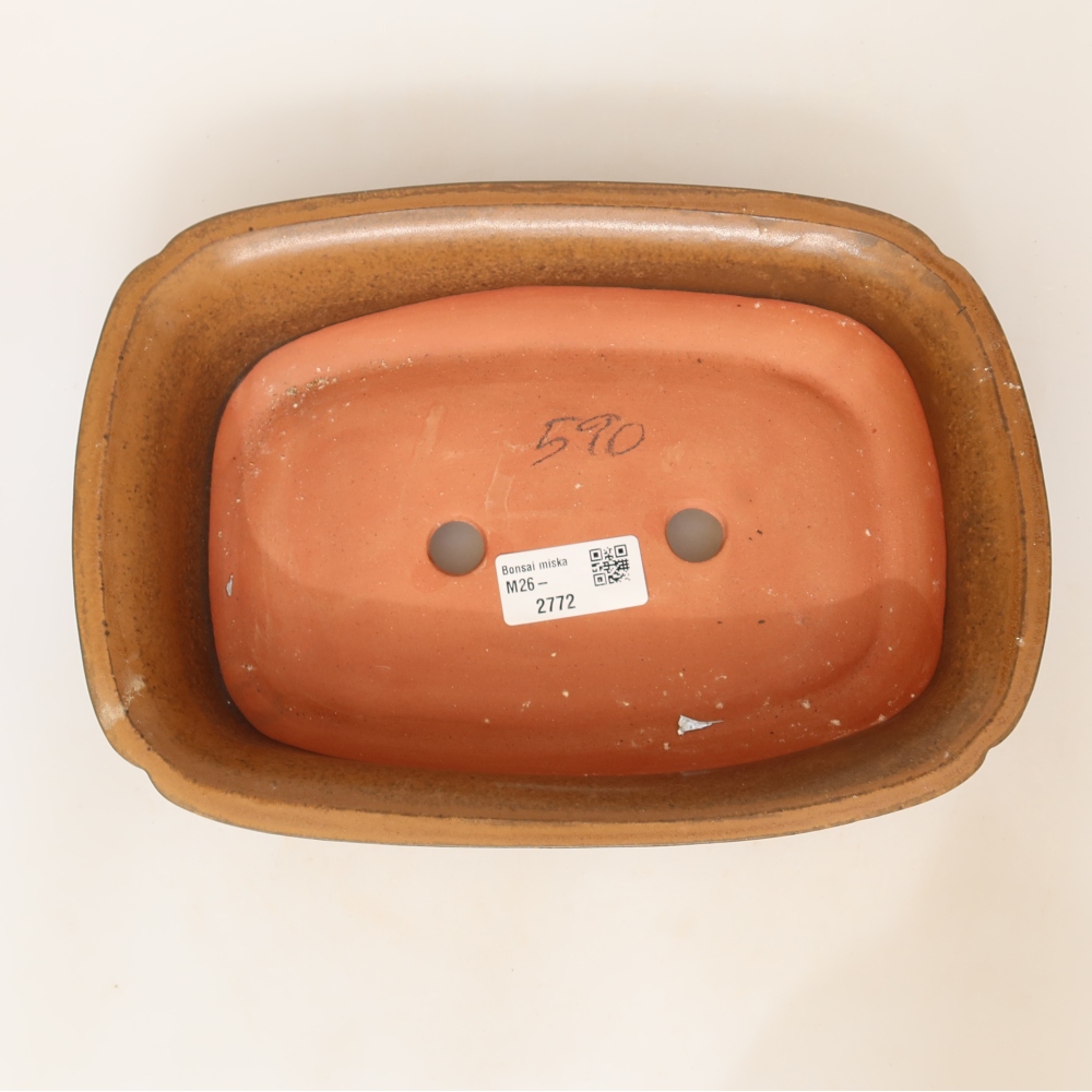 Keramická Miska  24 x 17 x 6 cm , barva hnědá