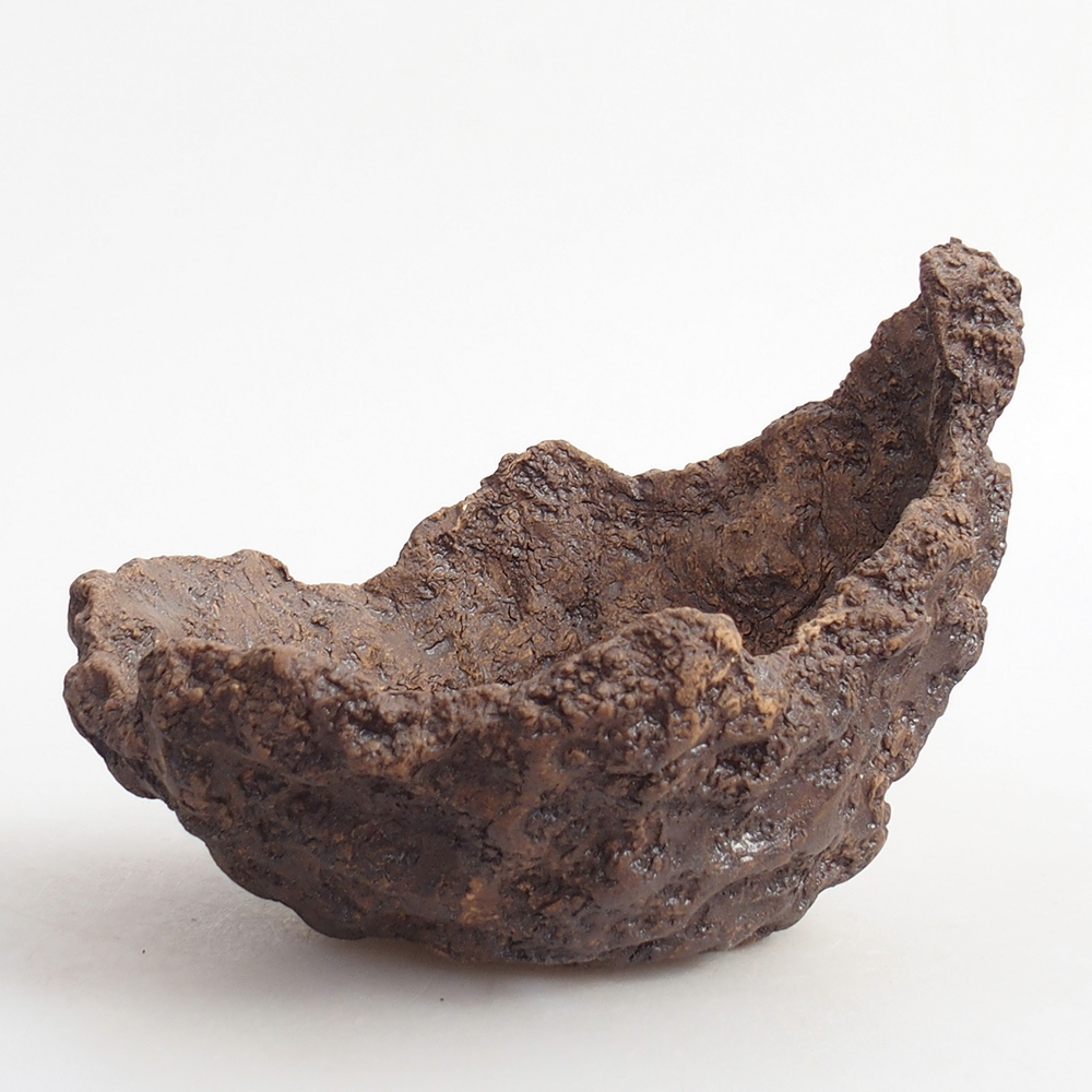 Keramická Skořápka 13 x 11 x 11 cm , barva hnědá