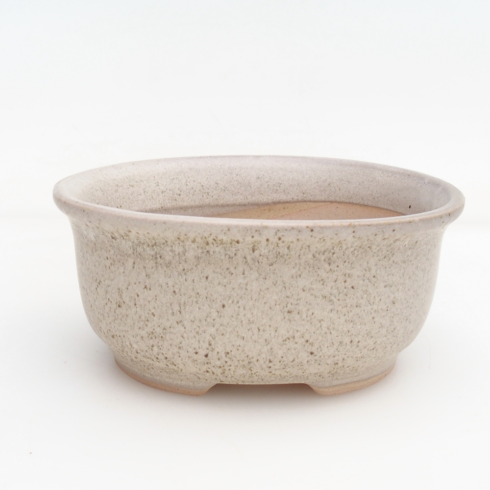 Bonsai miska + podmiska H30 - 12 x 10,5 x 5,5 cm. - béžová