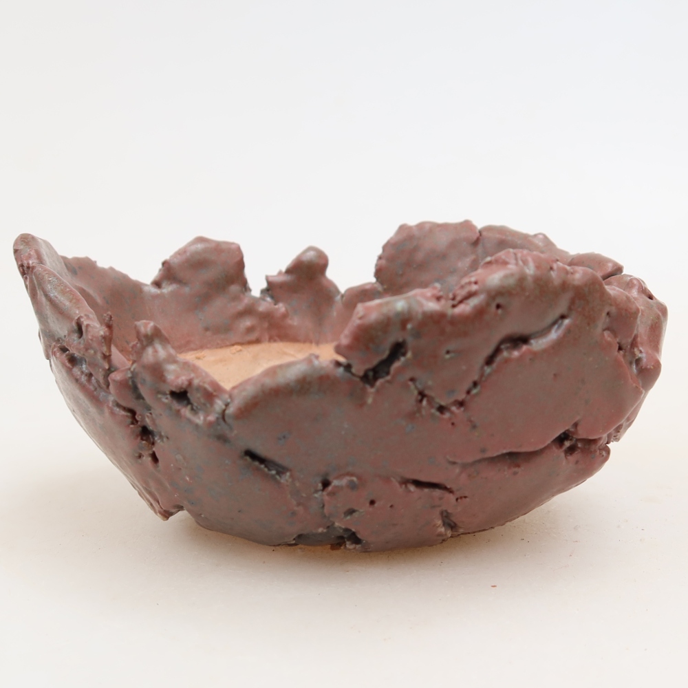 Keramická Skořápka  11 x 10 x 5,5 cm , barva růžová