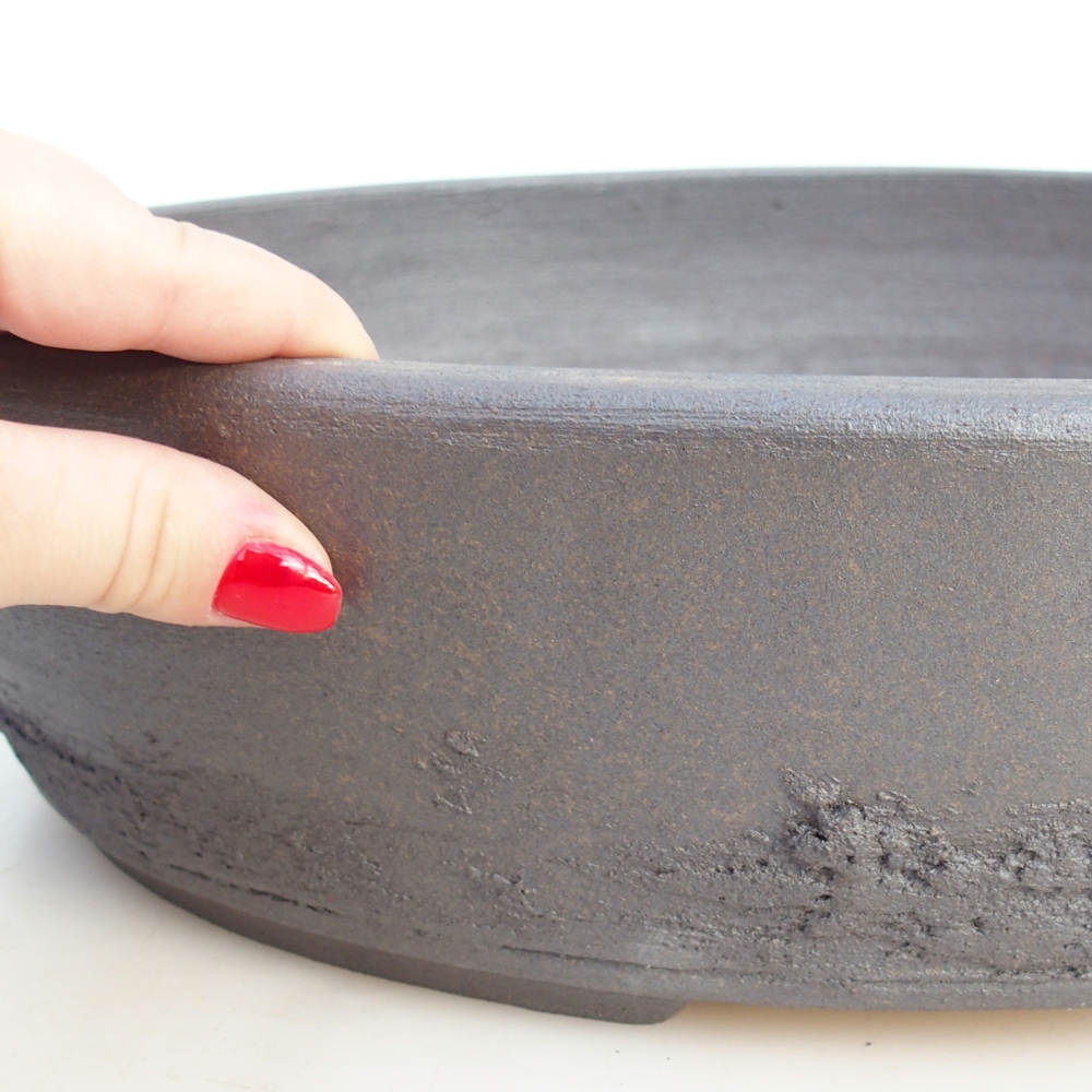 Bonsai miska 39 x 31,5 x 9,5 cm , barva hnědá