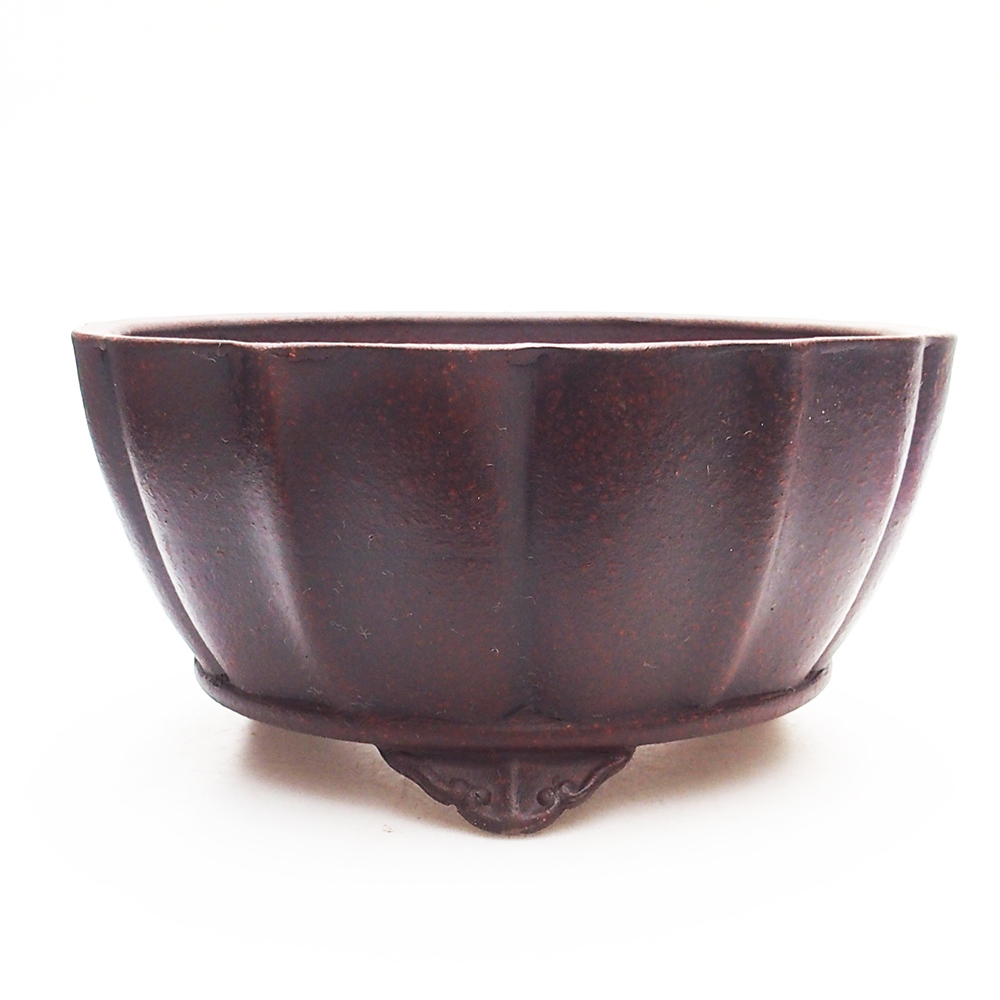 Miska 19 x 19 x 9,5 cm barva hnědočervená