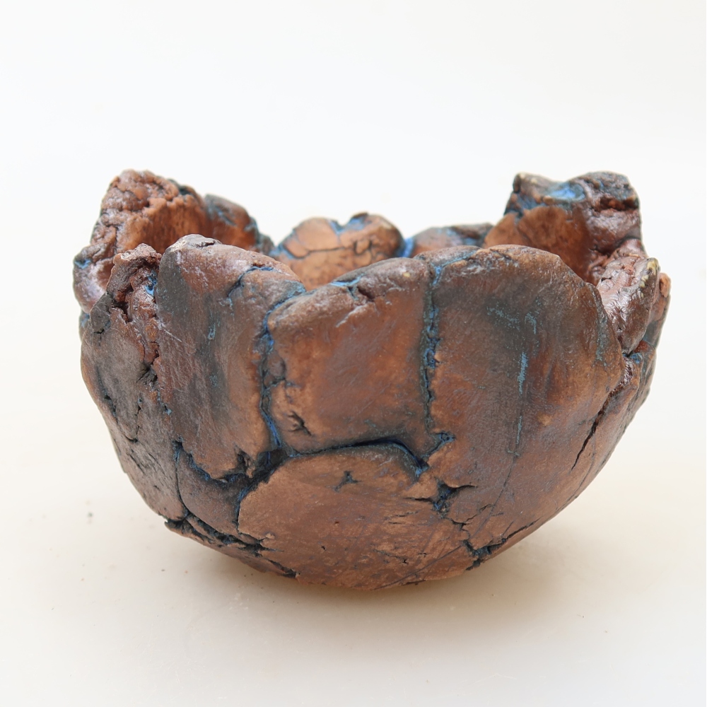 Keramická Skořápka 9 x 9 x 6 cm , barva modrá