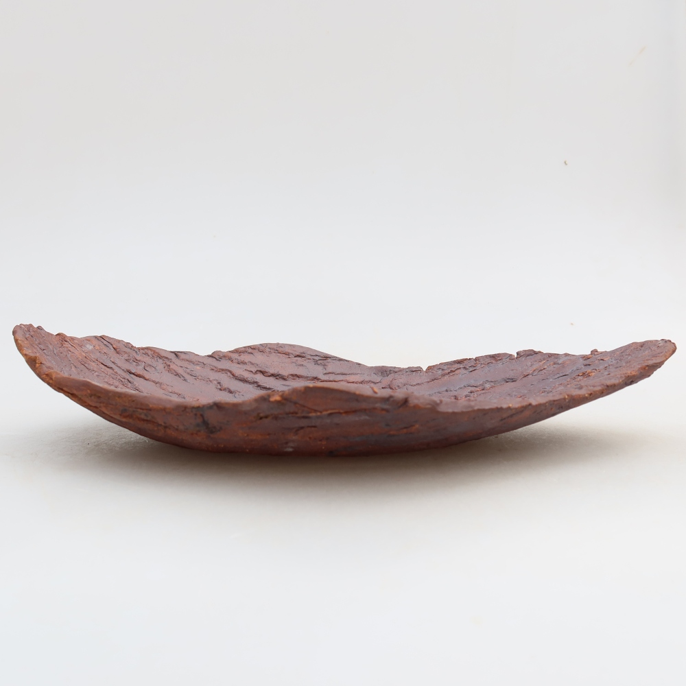 Keramická Skořápka  27 x 18,5 x 5 cm , barva hnědá