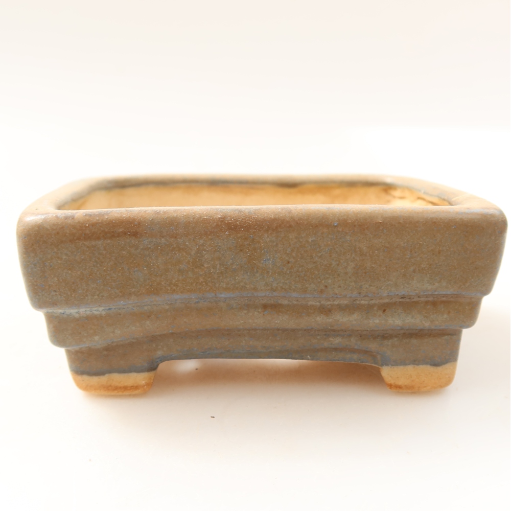 Keramická bonsai miska 9,5 x 7,5 x 3,5 cm, barva modrá