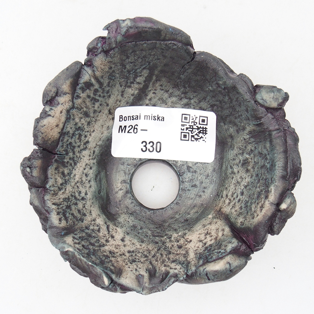 Keramická Skořápka 9 x 8,5 x 4,5 cm , barva fialová