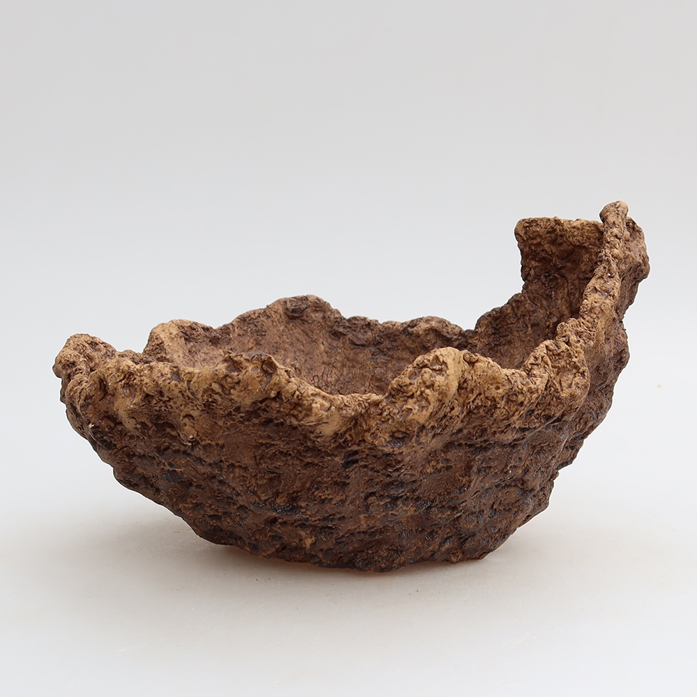 Keramická Skořápka 19,5 x 16 x 13 cm , barva hnědá
