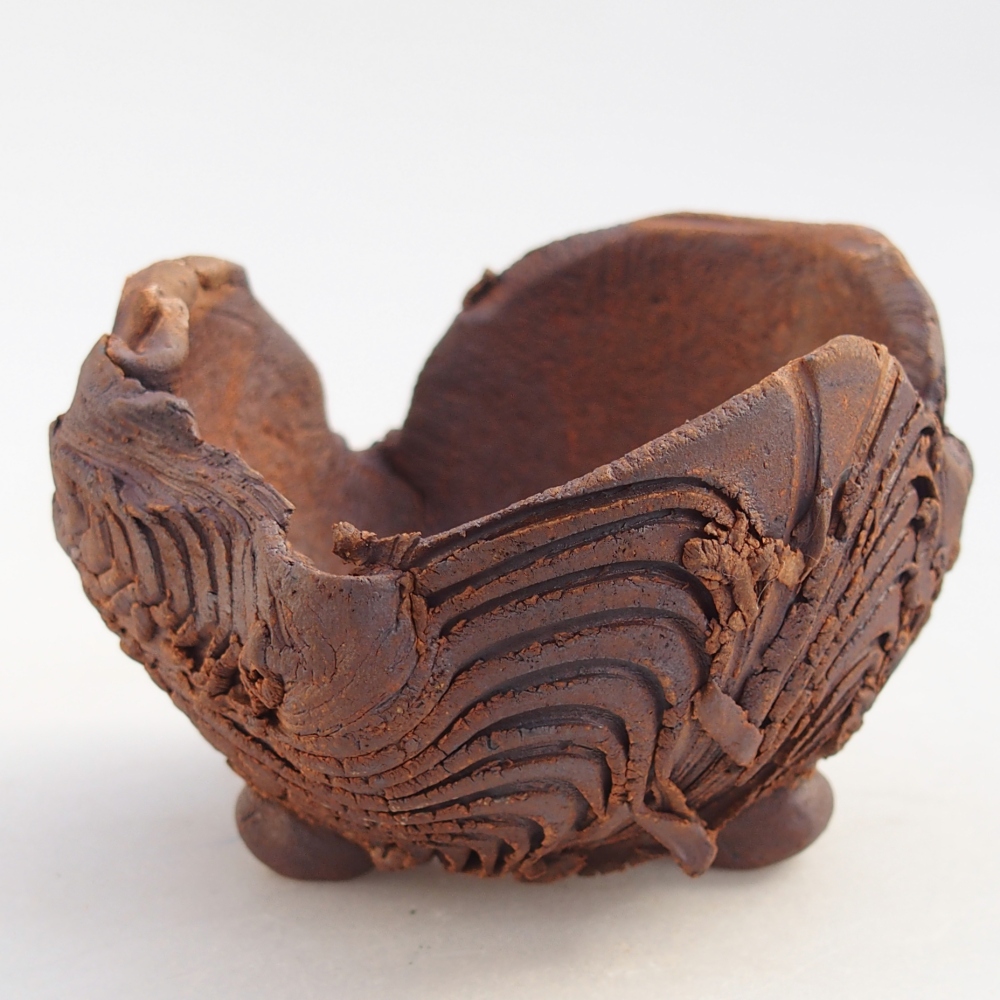 Keramická Skořápka 8,5 x 8,5 x 6,5 cm , barva hnědá