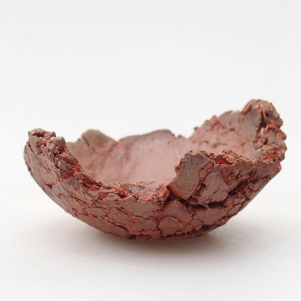 Keramická Skořápka  7 x 7 x 4 cm , barva oranžová