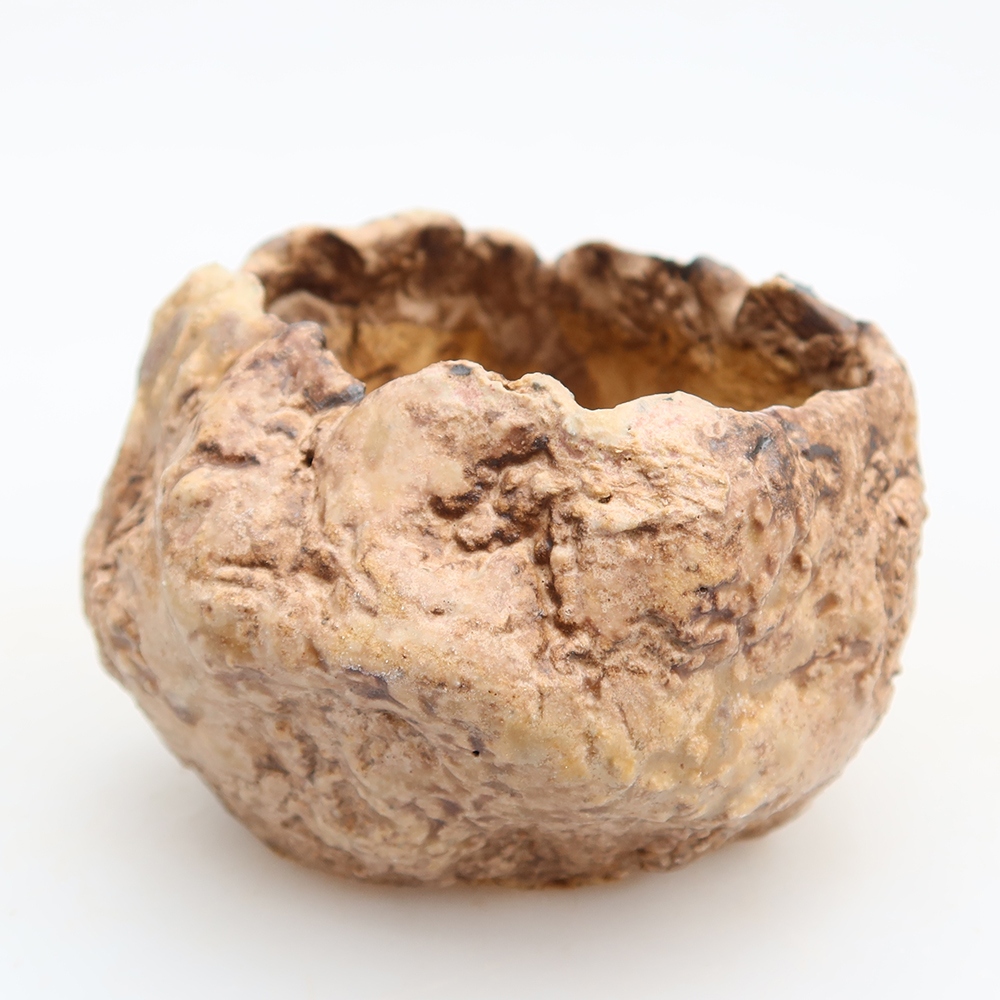Keramická Skořápka  6 x 5,5 x 6 cm , barva hnědá