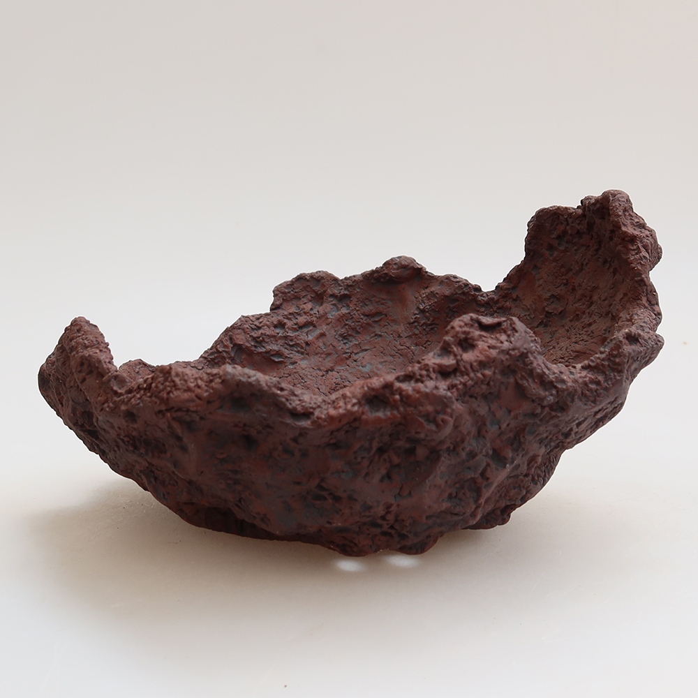 Keramická Skořápka 15 x 15 x 10,5 cm , barva hnědá