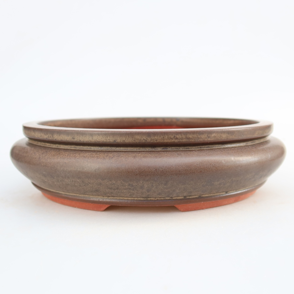 Keramická Miska  23,5 x 23,5 x 7 cm , barva hnědá