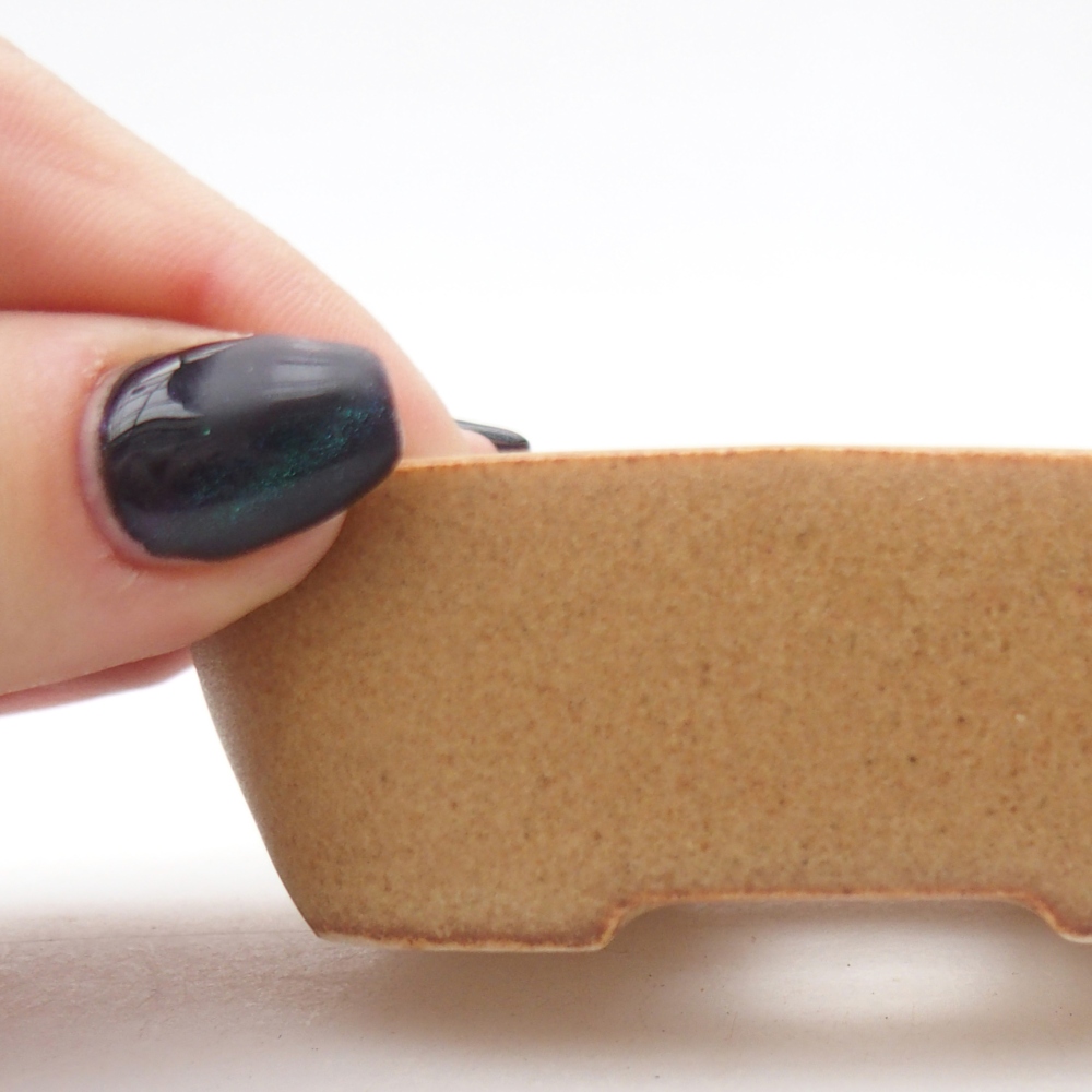 Mini bonsai miska 8,5 x 6 x 2,5 cm, barva hnědá