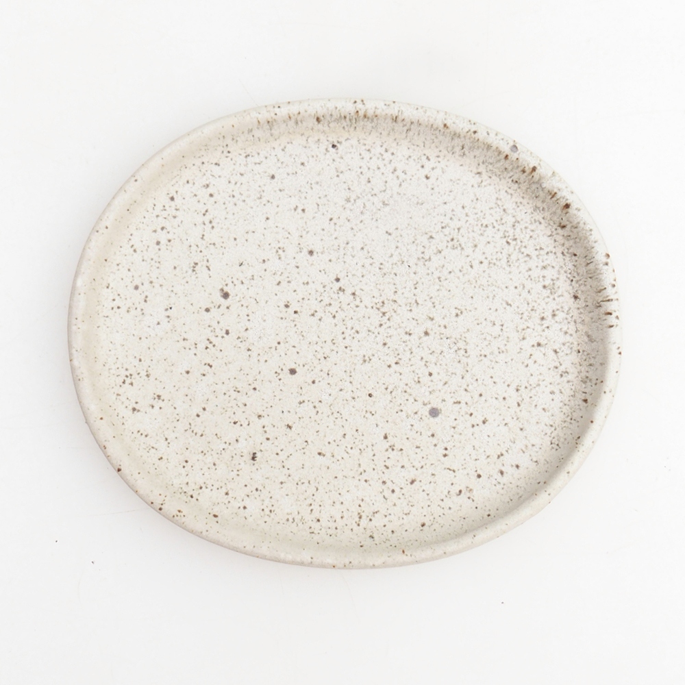 Keramická podmiska H30 - 12,5 x 10,5 x 1 cm - béžová