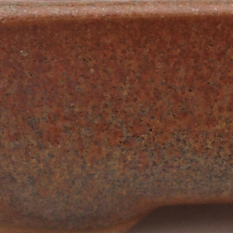 Keramická bonsai miska 10 x 8 x 2 cm, barva hnědá
