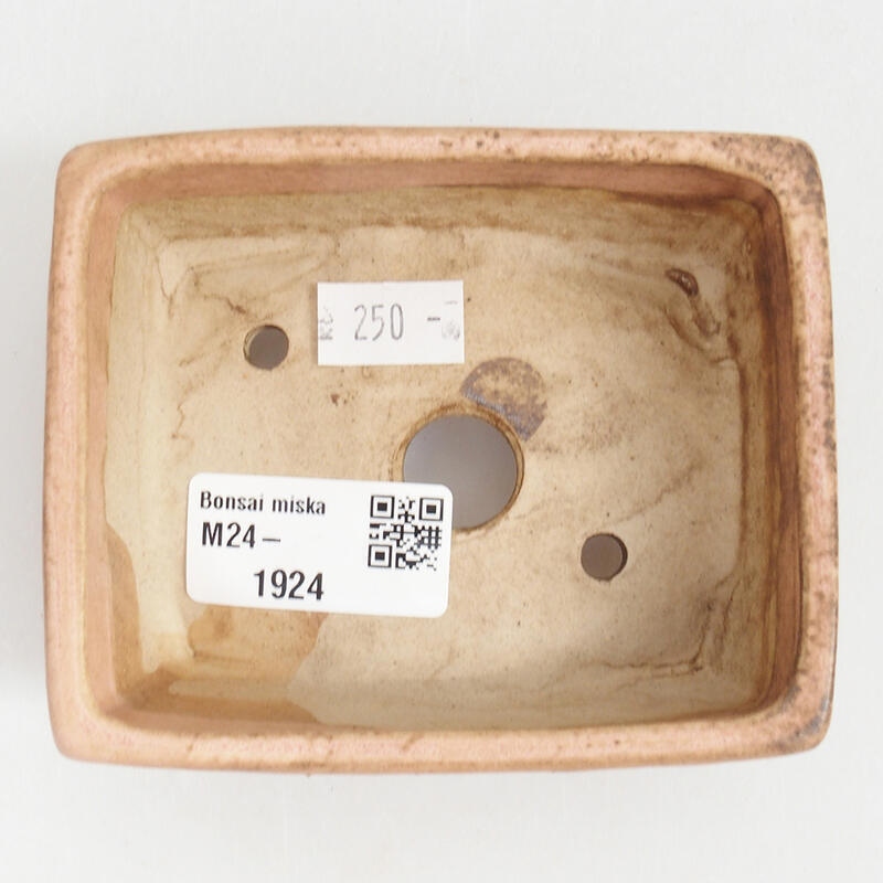 Keramická bonsai miska 10 x 8 x 3,5 cm, barva růžová