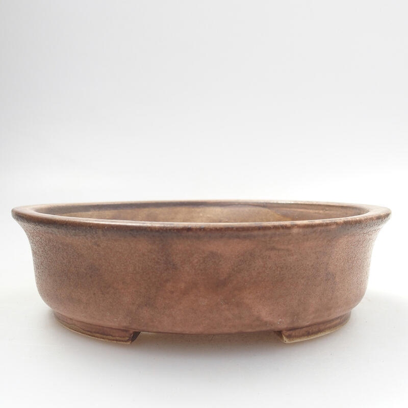 Keramická bonsai miska 12,5 x 12 x 3,5 cm, barva růžová