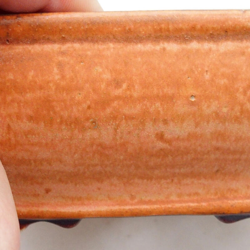 Keramická bonsai miska 12 x 15 x 6 cm, barva hnědá