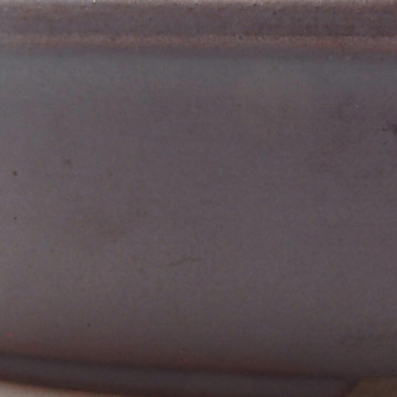 Keramická bonsai miska 12 x 8,5 x 3 cm, barva kovová