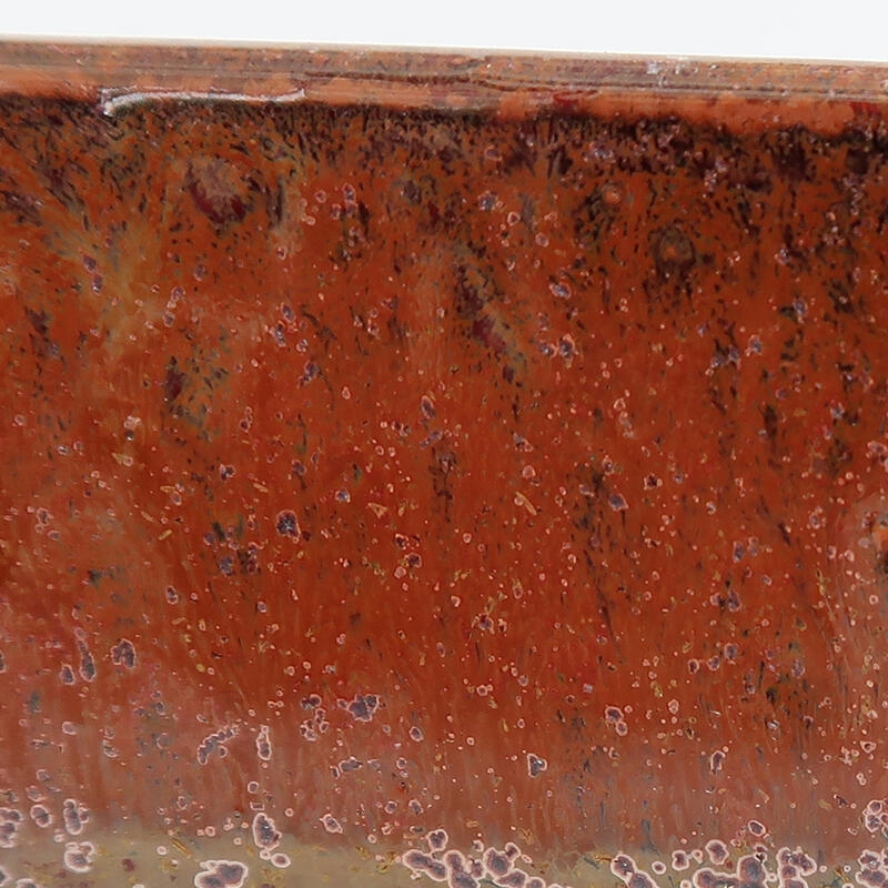 Keramická bonsai miska 15 x 12 x 4 cm, barva hnědá