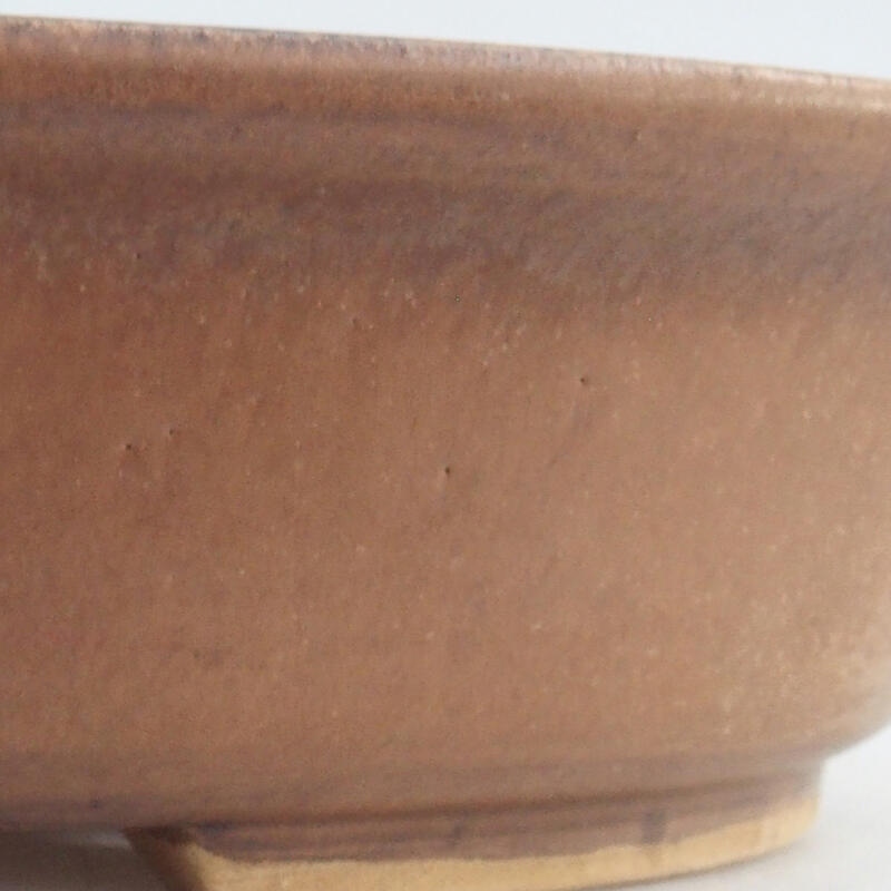 Keramická bonsai miska 28,5 x 25 x 6 cm, barva růžová