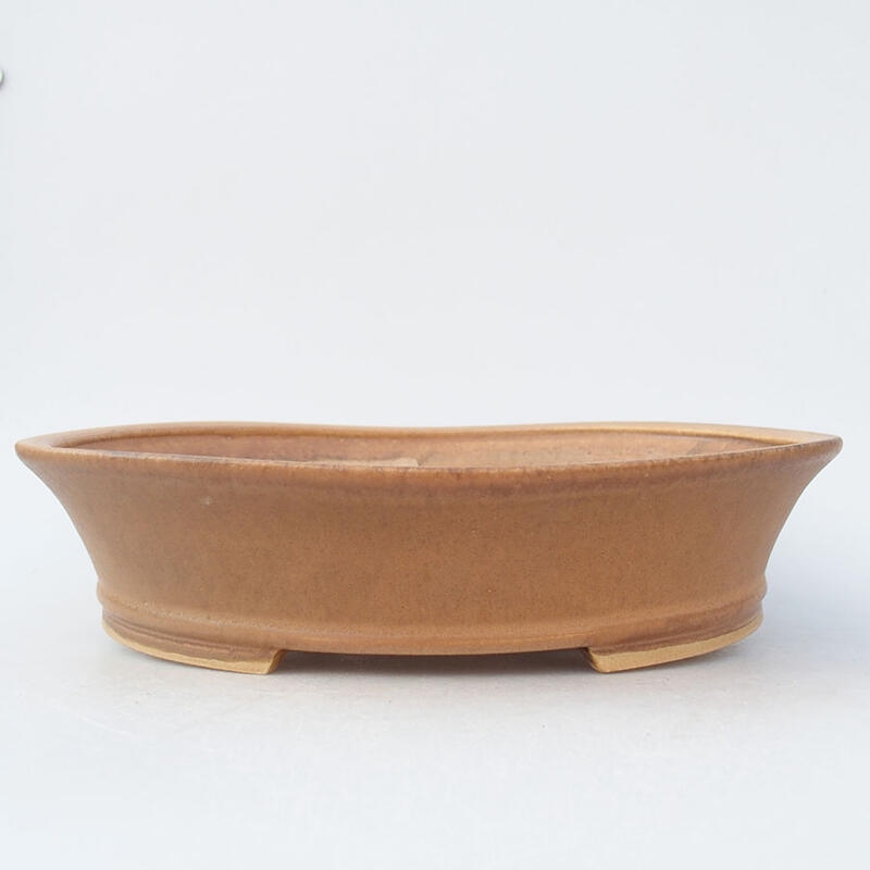Keramická bonsai miska 28 x 25 x 6 cm, barva růžová